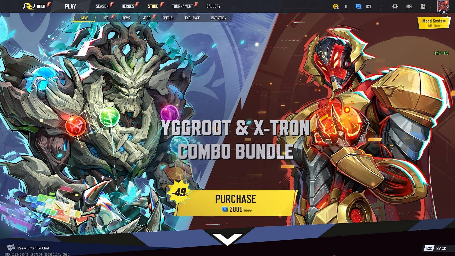 You can buy the Yggroot and X-Tron combo bundle (Image via NetEase Games)